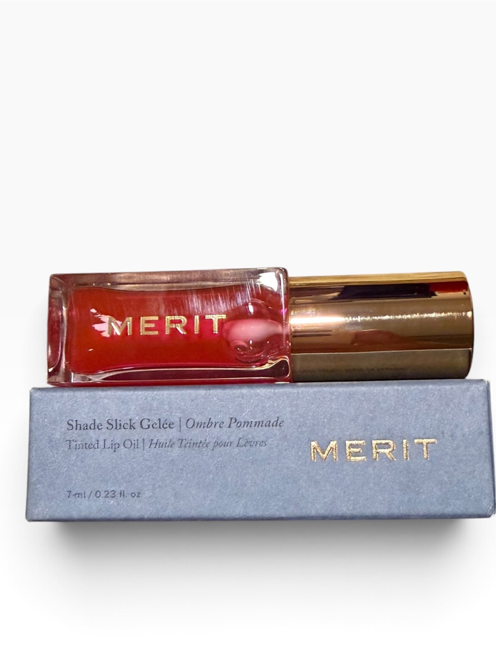 MERIT Slick Gelée Tinted Lip Oil in Les Deux